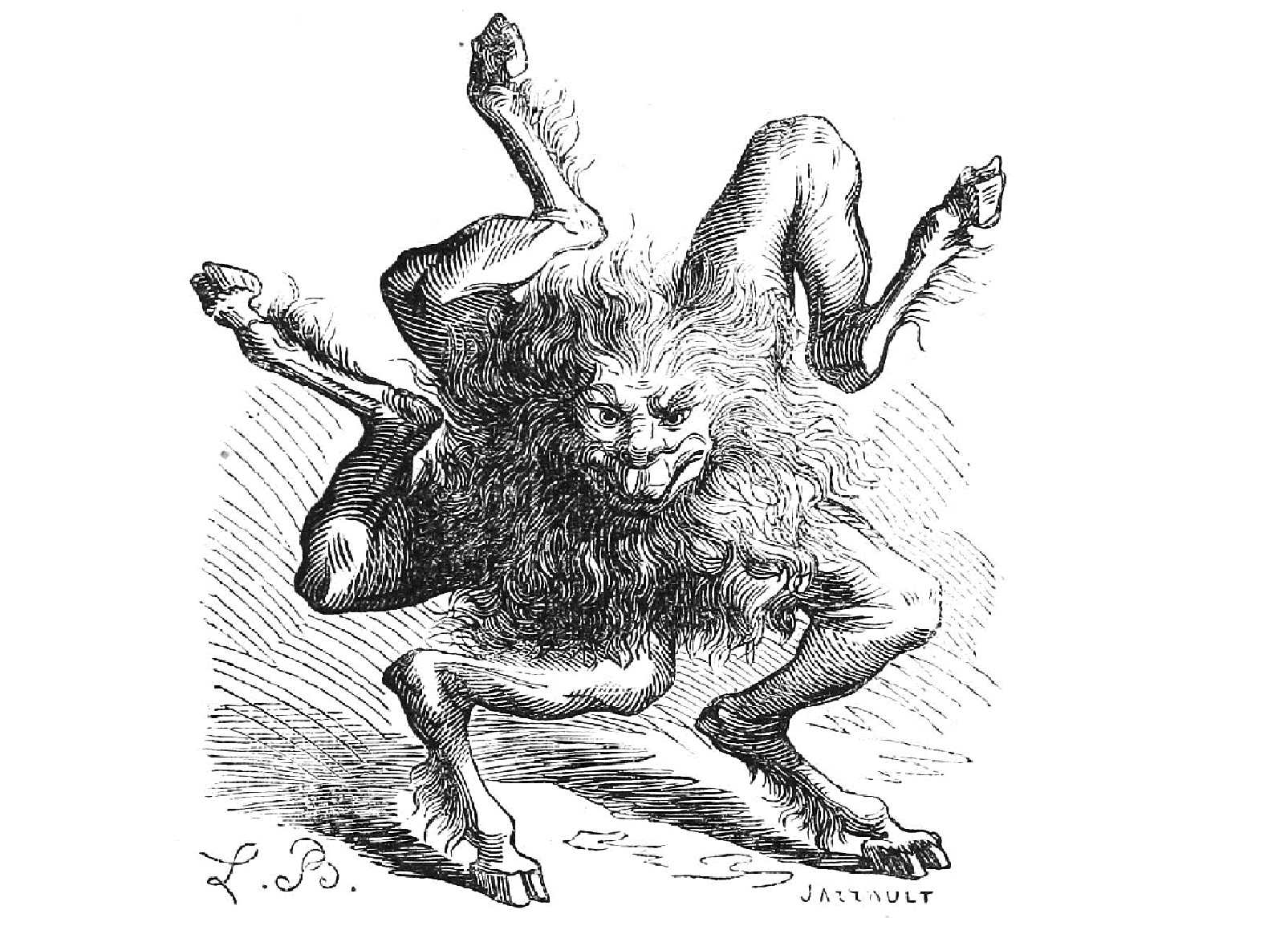Буер. Иллюстрация Луи ле Бретона 1863 год.