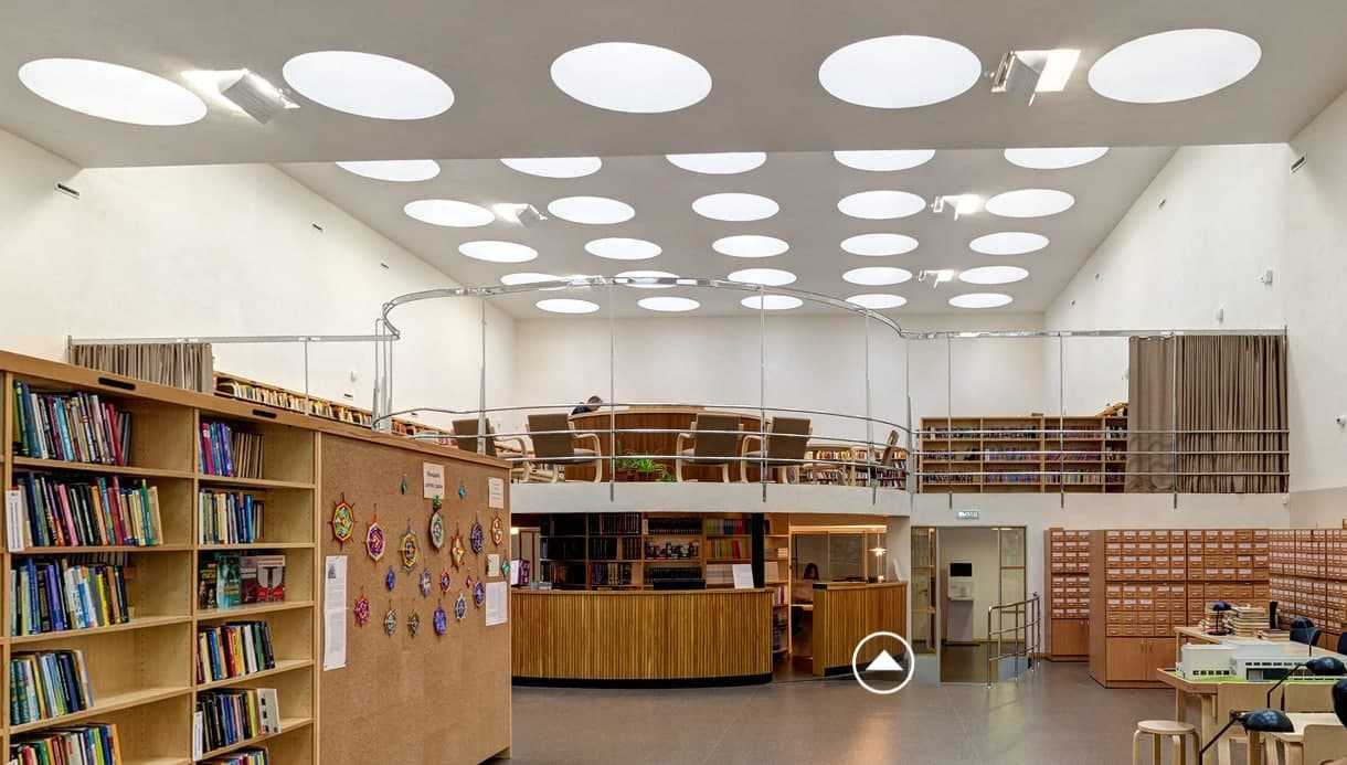 Читальный зал выборгской библиотеки Аалто. Источник: aalto.vbgcity.ru